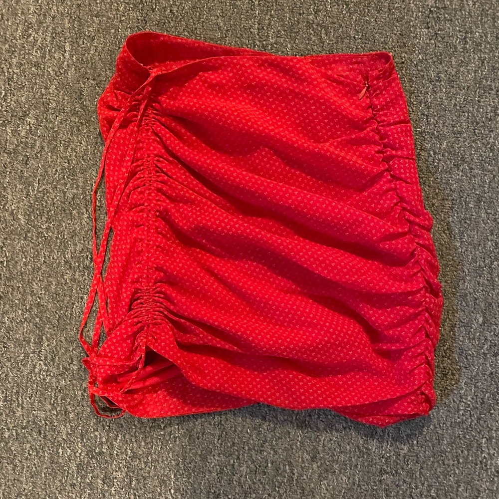 Lovers + friends red mini skirt